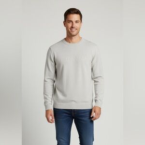 Forum Embossed Logo Knit Sweater Large Mens